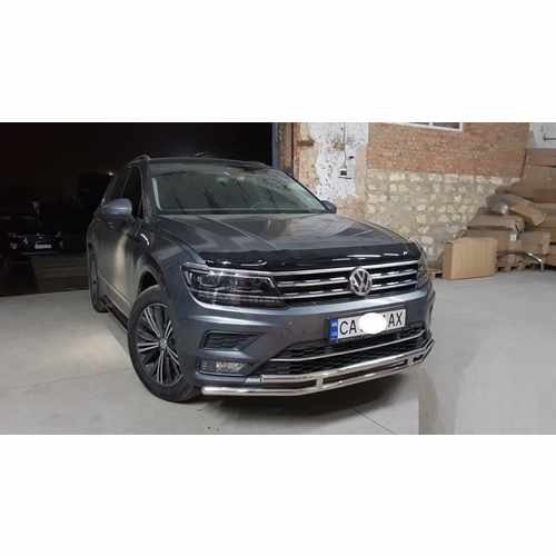 Передній захист ST016 (нерж) для Volkswagen Tiguan 2016+