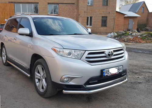 Передній захист ST014 (нерж.) d60/60 для Toyota Highlander 2008-2013