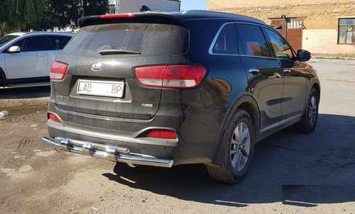 Задня дуга AK015 (нерж.) для Kia Sorento XM 2009-2014рр