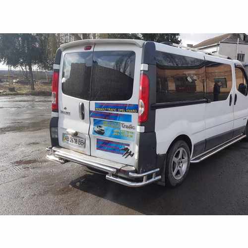 Задній захист AK-Special (нерж) для Renault Trafic 2001-2015 рр