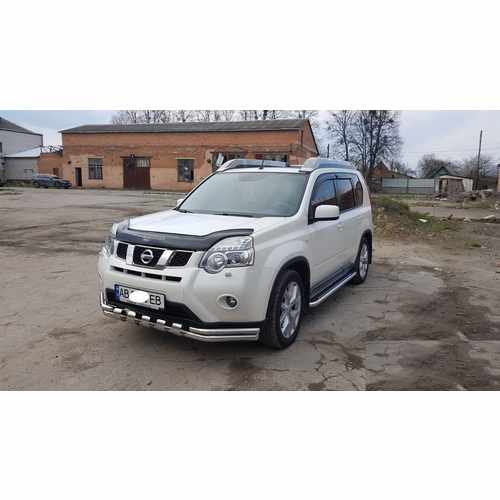 Передній захист ST015 (нерж.) для Nissan X-trail T31 2007-2014