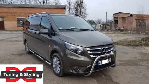 Кенгурятник WT006 (нерж.) для Mercedes Vito / V W447 2014+ 