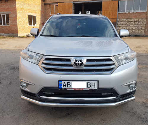 Передній захист ST014 (нерж.) d60/60 для Toyota Highlander 2008-2013