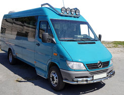 Передняя защита ST015-2 (нерж.) для Mercedes Sprinter 1995-2006