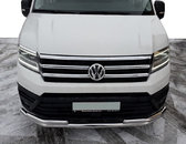 Передній захист ST085 (нерж) для Volkswagen Crafter 2017+ рр