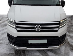 Передняя защита ST085 (нерж) для Volkswagen Crafter 2017+ гг