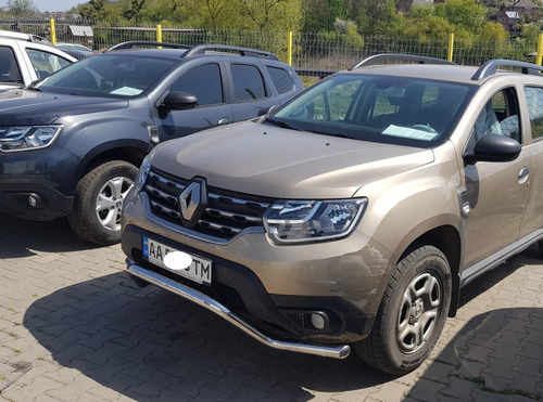 Кенгурятник WT008 (нерж.) для Renault Duster 2018+ рр