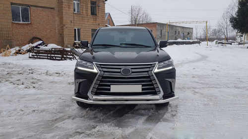 Передній захист ST014 (2015+, нерж) для Lexus LX570/450d