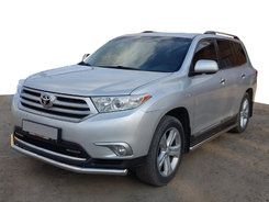 Передняя защита ST014 (нерж.) d60/42 для Toyota Highlander 2008-2013