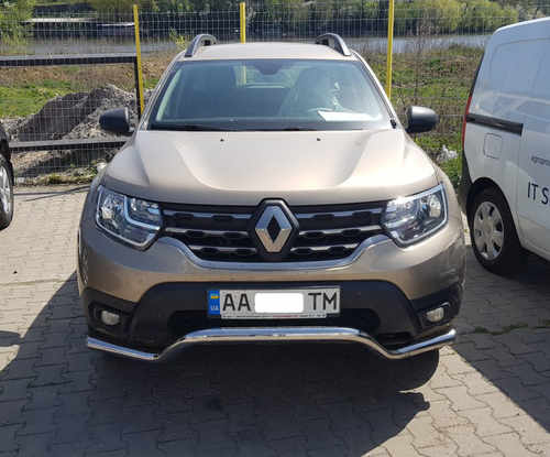 Кенгурятник WT008 (нерж.) для Renault Duster 2018+ рр