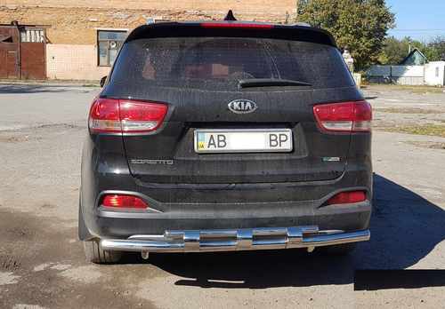 Задня дуга AK015 (нерж.) для Kia Sorento XM 2009-2014рр