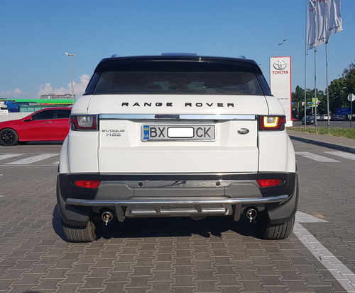 Задній захист AK005-1 (нерж) для Range Rover Evoque 2012-2018 рр