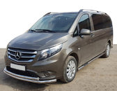 Передній захист ST014 (нерж.) 60/42 для Mercedes Vito / V W447 2014+ 