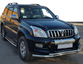 Передня дуга ST014 (нерж.) 60/42 мм для Toyota Land Cruiser Prado 120