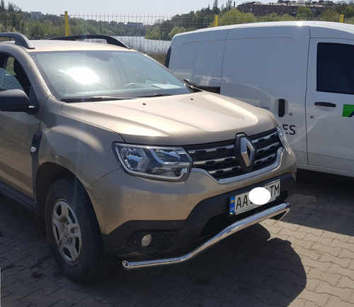 Кенгурятник WT008 (нерж.) для Renault Duster 2018+ рр
