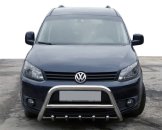 Кенгурятник WT003-4 (нерж) 60 мм, без напису для Volkswagen Caddy 2015-2020 