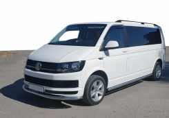 Нижня одинарна губа ST008 (нерж) 60 мм для Volkswagen T6 2015+, 