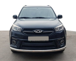 Передняя защита ST008 (нерж) для Chery Tiggo 3