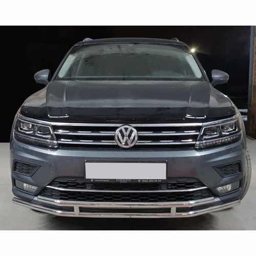 Передній захист ST016 (нерж) для Volkswagen Tiguan 2016+
