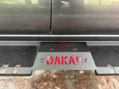 Бокові пороги Dakar V2 з LED (2 шт, метал) для Toyota Hilux 2015+