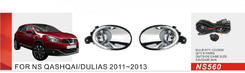Противотуманки (2 шт, галогенні) для Nissan Qashqai 2010-2014рр