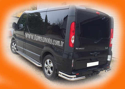 Задні куточки AK003-Подвійний (нерж) для Renault Trafic 2001-2015 рр