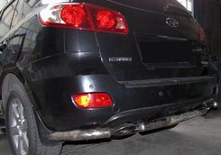 Задні кути з центральної AK0073 (2 шт., нерж.) для Hyundai Santa Fe 2 2006-2012рр