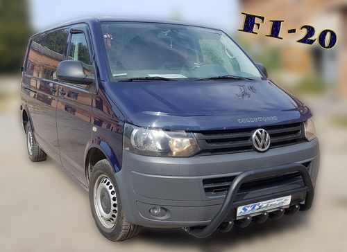 Кенгурятник WT003 Black (нерж) для Volkswagen T5 2010-2015 
