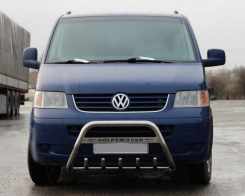 Кенгурятник WT003 (нерж) 60мм, без напису для Volkswagen T5 Caravelle 2004-2010 років
