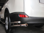 Задні куточки AK003-подвійний (нерж) для Toyota Rav 4 2013-2018 рр