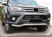 Передній захист ST007 (нерж) для Toyota Hilux 2015+ рр