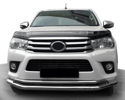Передняя защита ST017 (нерж) для Toyota Hilux 2015-2020