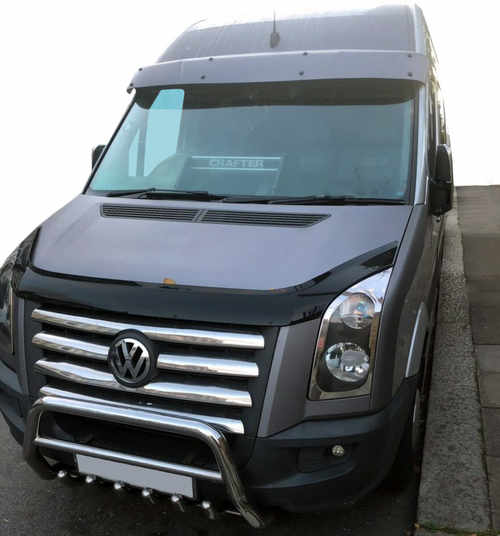 Кенгурятник WT004 (нерж) 51мм, без напису для Volkswagen Crafter 2006-2017