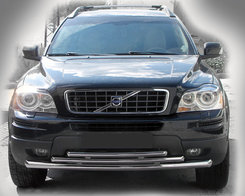 Передняя защита ST014-2 (нерж) для Volvo XC90 2002-2014