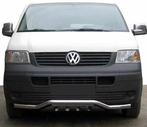 Нижня губа хвиля-гриль ST007-1 (нерж) для Volkswagen T5 Caravelle 2004-2010 років