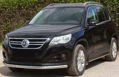 Передняя защита ST008 (нерж) для Volkswagen Tiguan 2007-2016