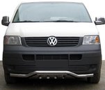 Нижня губа хвиля-гриль ST007-1 (нерж) для Volkswagen T5 Multivan 2003-2010рр