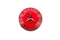Заглушка замість емблеми на капот Mercedes (червона, 57мм) для Тюнінг Mercedes