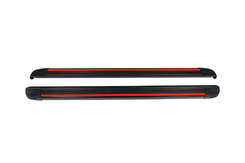 Бокові пороги Maya Red (2 шт., Алюміній) для Toyota Yaris/Yaris Cross 2020-2024 рр