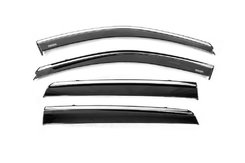 Вітровики з хромом (4 шт, Niken) для Hyundai Santa Fe 2 2006-2012рр.