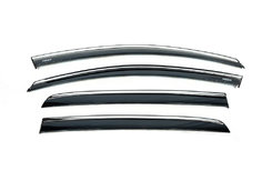 Ветровики с хромом (4 шт, Niken) для Volkswagen Golf 6 Хетчбек