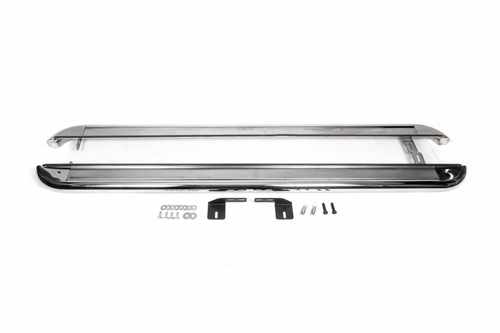 Бокові пороги Premium (2 шт., нерж) для Nissan Navara/NP300 2016-2024