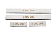 Накладки на пороги Carmos (4 шт, нерж) для Ford Focus IV 2018+