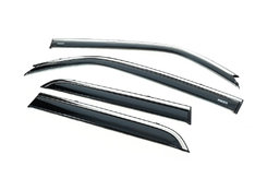 Ветровики с хромом (4 шт, Niken) для Toyota 4Runner 2009-2024 гг