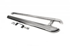 Бокові пороги Premium (2 шт., нерж.) Ø42 для Ford Ranger 2007-2011 рр