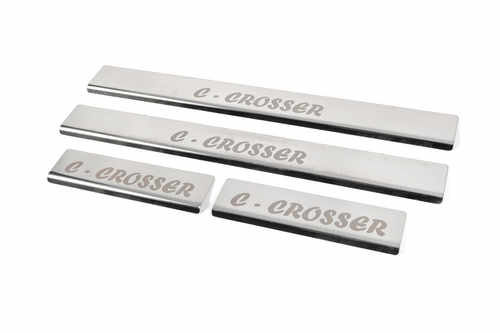 Накладки на пороги (4 шт, нерж) для Citroen C-Crosser