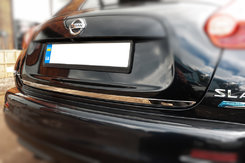 Кромка багажника (нерж.) Carmos - Турецька сталь для Nissan Juke 2010-2019 рр