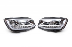 Передняя оптика LED Silver (2 шт) для Volkswagen T6 2015↗, 2019↗ гг.