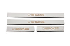 Накладки на пороги Carmos V-2 (4 шт, нерж) для Jeep Grand Cherokee WK 2004-2010рр