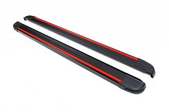 Бокові пороги Maya Red (2 шт., алюміній) для Jeep Cherokee KL 2013-2024 рр